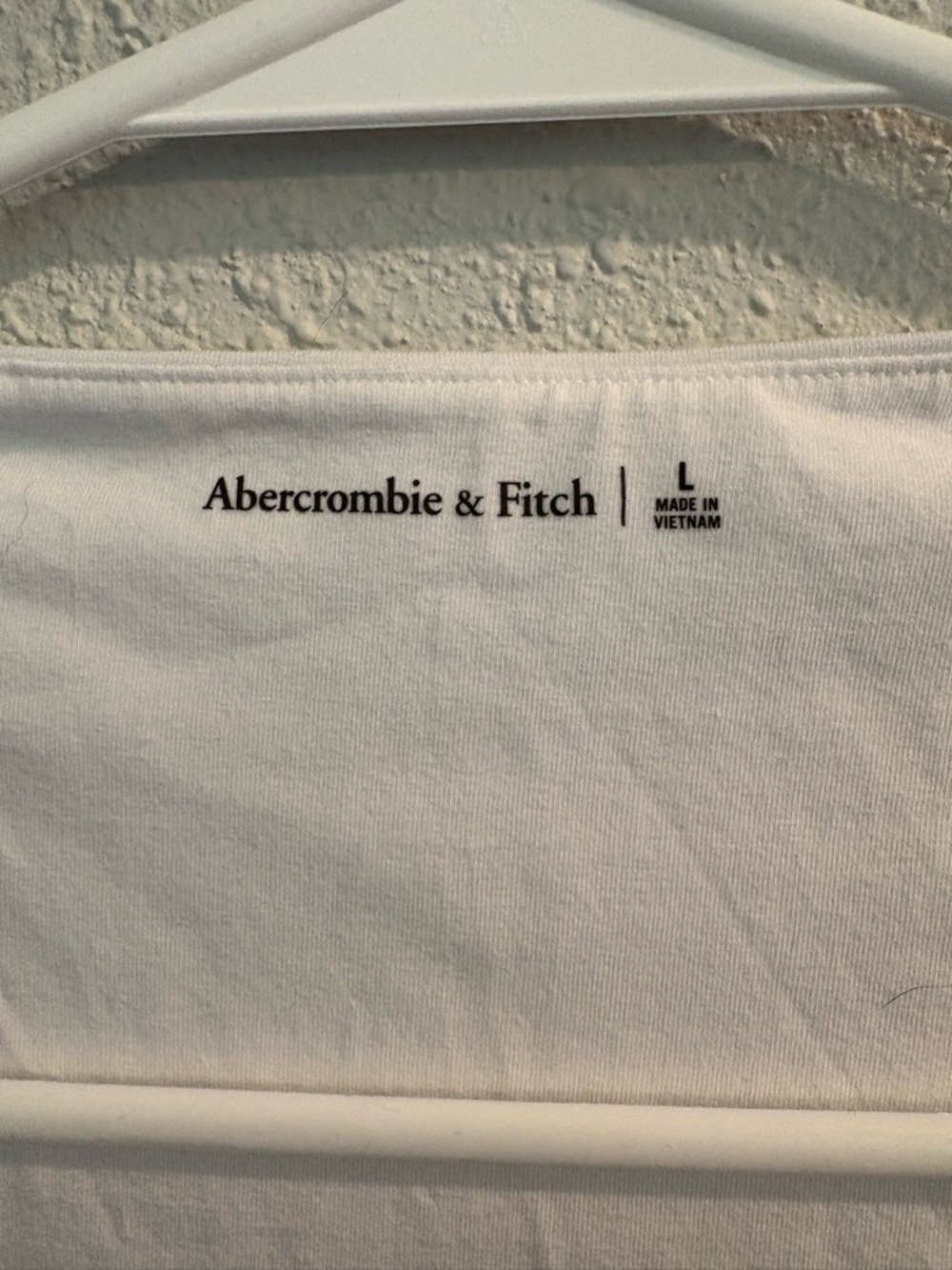 Abercrombie & Fitch White Square-Neck Tank with Ruched Sides - Picture 4 of 6